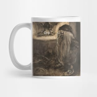 Brownie by a Fireplace by John Bauer Mug